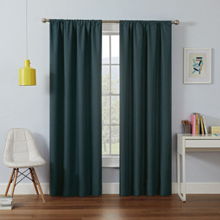 Eclipse Kendall Modern Blackout Thermal Rod Pocket Window Curtain Isolating & St?j Reduktion af gardiner til sovev?relse eller stue (1 panel) 95