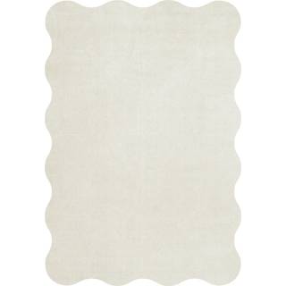 Layered Scallop uldtæppe 160x230 cm Bone white