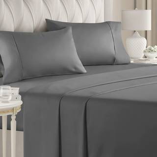 400 tr?dt?lling Bomuld-Queen Size Sheet S?t 100% ark 400-Thread-Count Sateen Deep Pocket Bed Silky & Soft Hotel Quality for Bed Bed