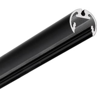 2m aluprofil PEN12 CJ - Sort lakeret