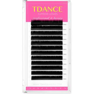 TDANCE Premium CC Curl 15 mm Semi-permanent individuelle ?jenvippeforl?ngelser 0,15 mm tykkelse False Mink Silk Classic Lashes Extensions Profess