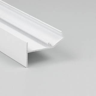2m aluprofil GLOW12 UP A1C - Hvid lakeret, indspartling, LED skinne