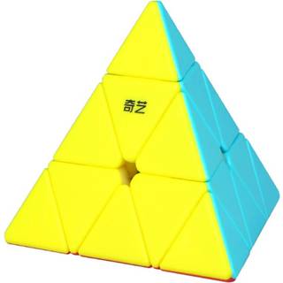 Roxenda Pyramid Speed ???ube 3x3x3 Qiming Pyramid Speed ???ube Triangle Cube Puzzle Magic Cube (Stickerless)