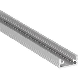 2m aluprofil FLOOR8 K - Anodiseret, fliseprofil, LED skinne