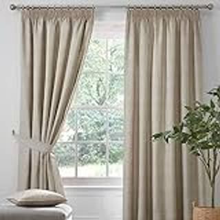 Dreams & Drapes Dreams & Drapes Natural Pembrey Super Thermal Pencil Pleat Curtains Curtains