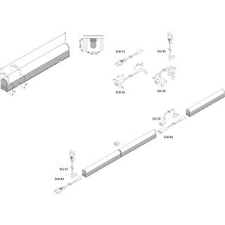 LED-lysliste EcoLite F HO overflademonteret, 4.000K, 90cm