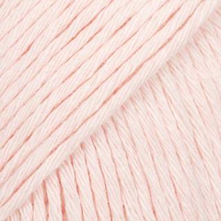 DROPS Cotton Light 44 Pink marshmallow (Uni Colour) Indhold: 50% Bomuld, 50% Polyester Garngruppe: B (20 - 22 masker) / 8 ply / DK / worsted Vægt/længde: 50 g = ca. 105 meter Anbefalede pinde: 4 mm Strikkefasthed: 10 x 10 cm = 21 m x 28 p Finvask 40º / Tørres fladt.
