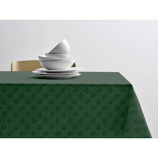 Södahl Forget-me-not Damask Dug - Green - 140x370cm