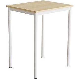 Bord Combi 200, 700x600 mm Højde 900 mm Birk laminat på hvidt understel