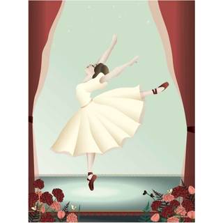 Tilbud: Spar 75% - Ballerina - Plakat 15x21 cm fra ViSSEVASSE