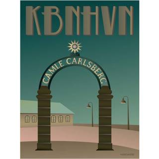 Tilbud: Spar 75% - København Stjerneporten Carlsberg - Plakat 30x40 cm fra ViSSEVASSE