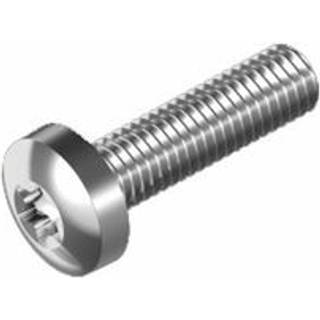 Maskinskrue med kuplet hoved, Torx, rustfrit syrefast stål (A4 / AISI 316, marinklasse), M6 x 50 mm, 100-pak