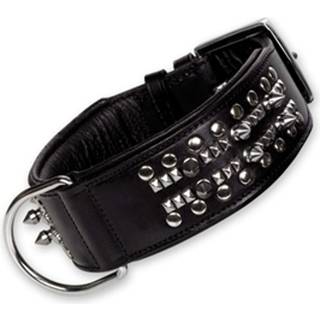 Læderhalsbånd Delgado, sort - Black - 65 cm (58-64 cm)