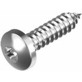 Monteringsskrue med ostehoved, Torx, rustfrit syrefast stål (A4 / AISI 316, marinklasse), Ø5.5 x 80 mm, 200-pak