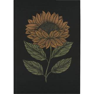 Ekelund Linneväveri Helia viskestykke 48x70 cm Sort-gul