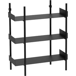 Broste Copenhagen Nobuko Bogreol 3 Hylder - Bogreoler Pulverlakeret Jern Sort - 32000100