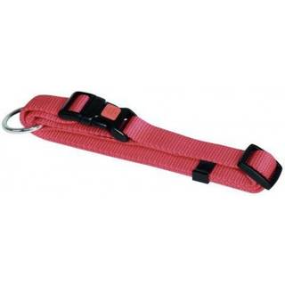 Halsbånd nylon rød 25 mm 45-65 cm