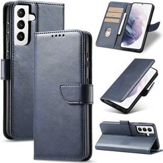 Læder flip cover til Samsung S24 Blå