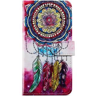 Google Pixel 7 Pro Kunst Læder Flip Cover m. Pung og Strop - Drømmefanger