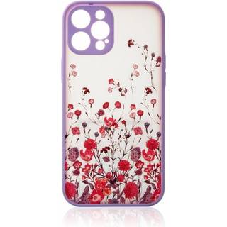 iPhone 12 Pro cover med blomster - Lilla
