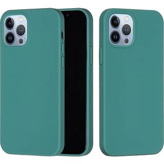 iPhone 15 Pro Max Liquid Silikone Bagside Cover - Mørkegrøn