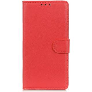 Samsung Galaxy A05s Litchi Læder Flip Cover m. Pung - Rød