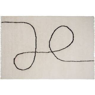 Linie Design Astral Spiral Gulvtæppe Black 250x350 cm