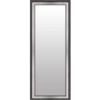 Antik Spejl Med Sølvramme - Metal Finish Med Træramme - 55 x 95 Cm - Incado