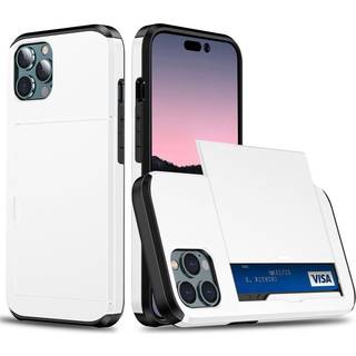 iPhone 15 Pro Håndværker Cover m. Kortholder - Hvid