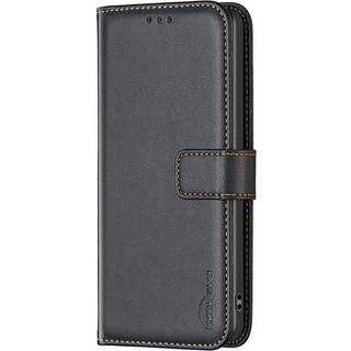 Samsung Galaxy S24+ (Plus) Kunst Læder Flip Cover m. Ståfunktion & Kortholder - Sort