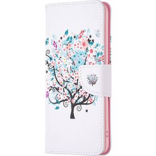 Google Pixel 8 Læder Cover m. Pung - Blomster Træ