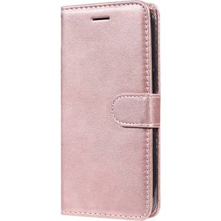 Xiaomi Poco C65 / Redmi 13C Læder Flip Cover m. Pung og Strop - Rose Gold