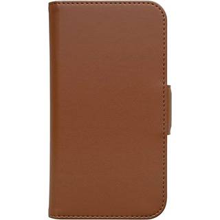 iPhone 13 Key Nordfjord Slim Wallet Læder Cover m. Pung - Brun