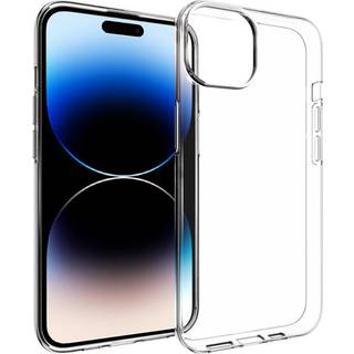 iPhone 15 Plus Fleksibel Plastik Bagside Cover - Gennemsigtig