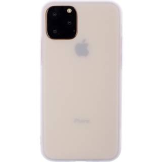 iPhone 15 Pro Mat Fleksibel Plastik Cover - Hvid