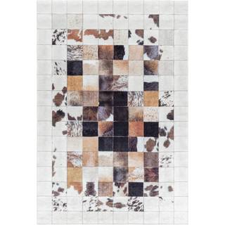 Fiesta Vaskbart tæppe Patchwork - Hvid - 120x170