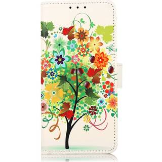iPhone 15 Pro Læder Flip Cover m. Pung - Frugttræ