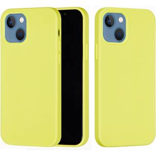 iPhone 15 Plus Liquid Silikone Bagside Cover - Gul