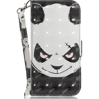 Samsung Galaxy A25 (5G) Læder Flip Cover m. Print & Strop - Sur Panda