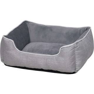 Komfortseng til hund "Purna", grå - Grey - L x B x H: 60 x 50 x 18 cm