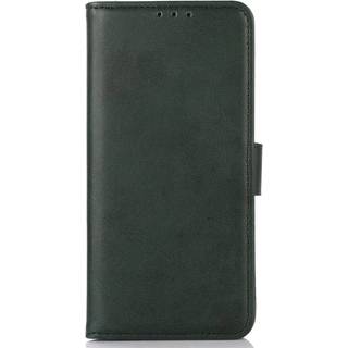 iPhone 15 Pro Læder Flip Cover m. Pung & Magnetisk Luk - Grøn