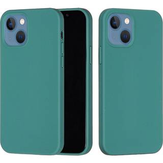 iPhone 15 Plus Liquid Silikone Bagside Cover - Mørkegrøn