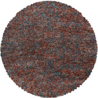 Enjoy Rund Shaggy tæppe Plettet - Terra - 80x80 (Rund)