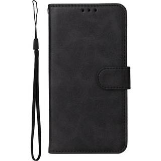 Samsung Galaxy S23 Ultra Læder Cover m. Pung og Strop - Sort