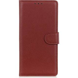 Samsung Galaxy A05s Litchi Læder Cover m. Pung - Brun