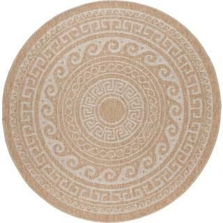Comilla Rund Udendørs tæppe Vintage - Beige - 80x80 (Rund)