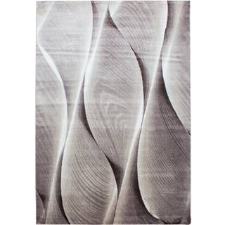 Parma Kortluvet tæppe Bølge - Brun - 120x170