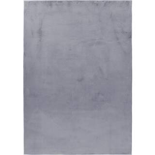 Pouffy Shaggy Tæppeløber Ensfarvet - Grå - 80x250 (Løber)