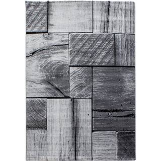 Parma Kortluvet tæppe 3D - Sort - 240x340