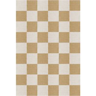 Layered Chess uldtæppe Harvest yellow, 250x350 cm